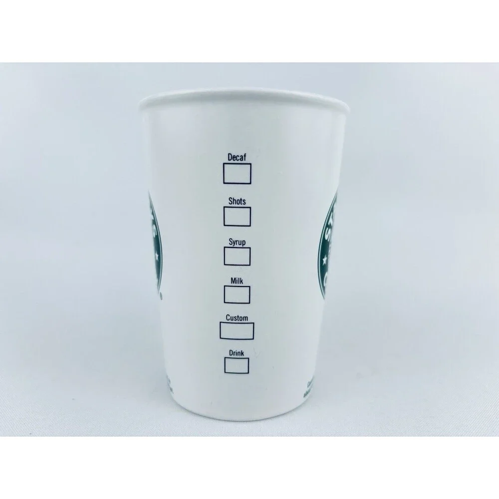 Starbucks Classic Mermaid Logo White 2007 Ceramic‎ Latte Coffee Mug Cup 12oz